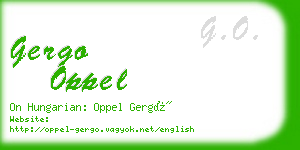 gergo oppel business card